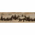 Youngs Wood Cabin Bear Forest Wall Plaque 38580